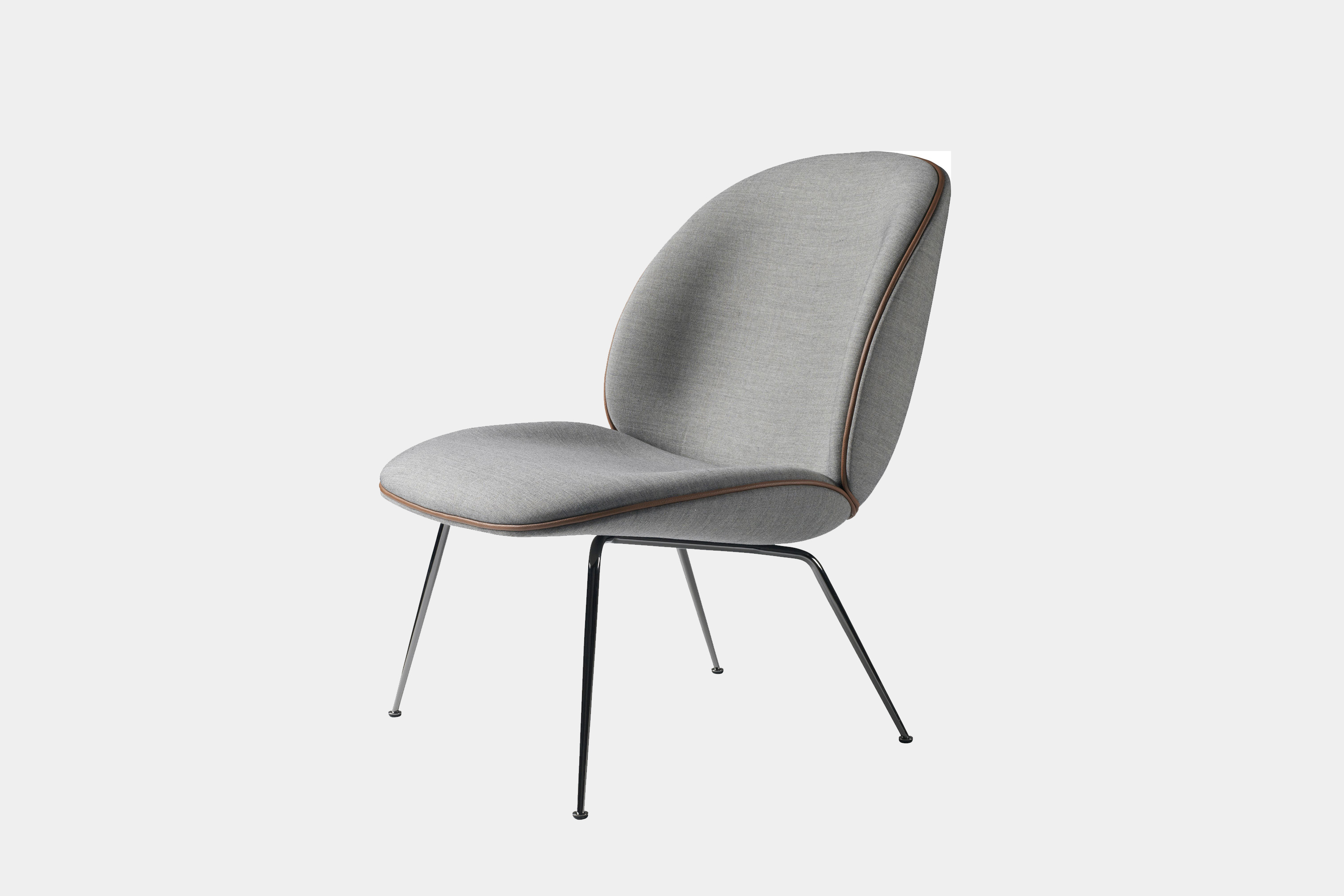 GUBI - Beetle Lounge Chair - Fully Upholstered, Conic base
