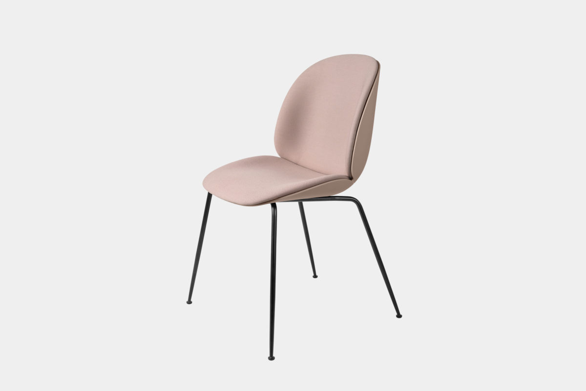 GUBI - Beetle Chair - Front Upholstered, Conic Base GUBI - Beetle Chair - Front Upholstered, Conic Base